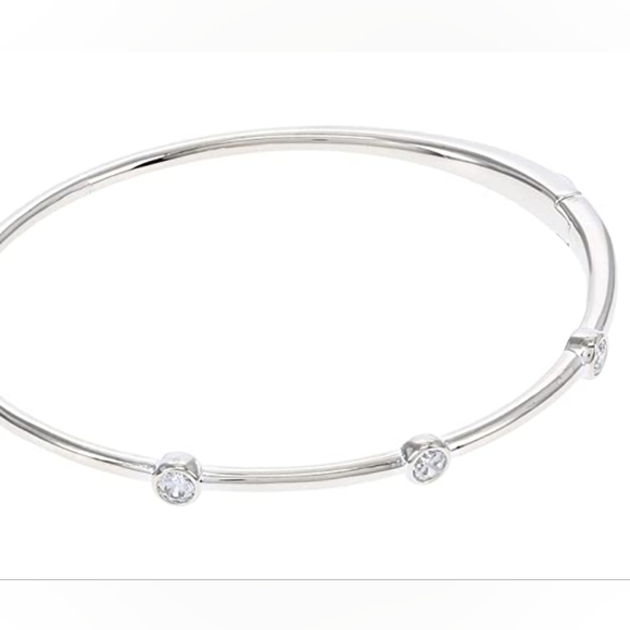 Lauren Ralph Lauren Jewelry - Lauren Ralph Lauren Silver 925 Cubic Zirconia LRL Bangle NWT ✨️